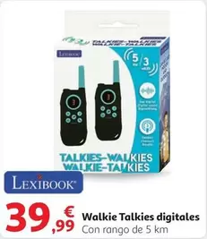 Oferta de Lexibook - Walkie Talkies Digitales por 39,99€ en Alcampo