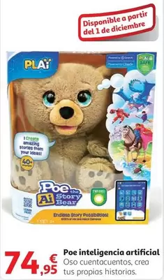 Oferta de Play - Inteljeencia Artificial por 74,95€ en Alcampo