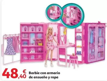 Oferta de Barbie -  Con Armario De Ensueno Y Ropa por 48,4€ en Alcampo