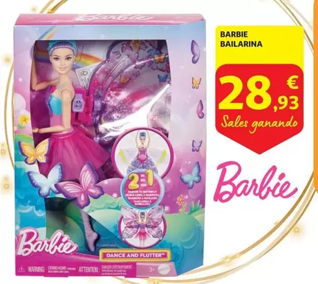 Oferta de Barbie -  Bailarina por 28,93€ en Alcampo