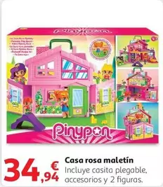 Oferta de PinyPon - Casa Rosa Maletin por 34,94€ en Alcampo