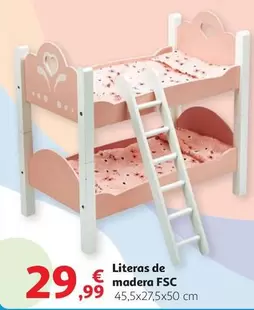 Oferta de Literas De Madera Fsc por 29,99€ en Alcampo