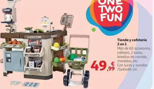 Oferta de One Two Fun - Tienda Y Cafetera 2 En 1 por 49,99€ en Alcampo