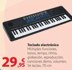 Oferta de Tempo - Teclado Electrónico por 29,95€ en Alcampo