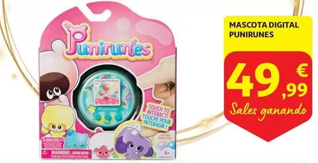 Oferta de Touch - Mascota Digital Punirunes por 49,99€ en Alcampo