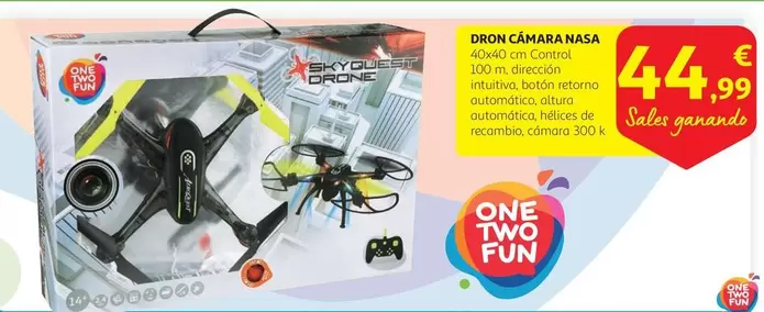 Oferta de One - DRON CAMPARA NASA por 44,99€ en Alcampo