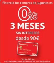 Oferta de Alcampo - 3 Meses en Alcampo