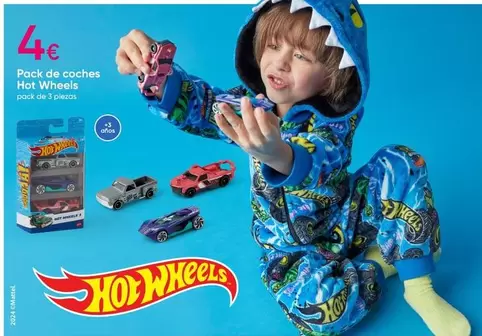 Oferta de Hot Wheels - Pack De Coches por 4€ en Pepco