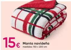 Oferta de Manta Navidena por 15€ en Pepco