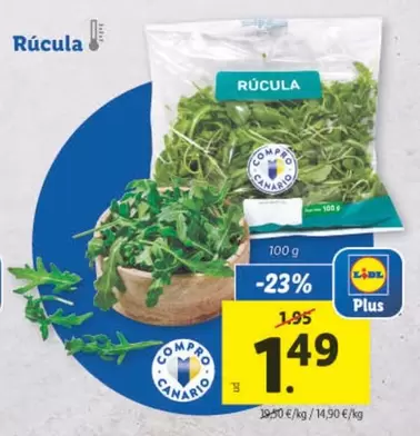 Oferta de Rúcula por 1,49€ en Lidl