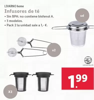 Oferta de Livarno Home - Infusores De Té por 1,99€ en Lidl