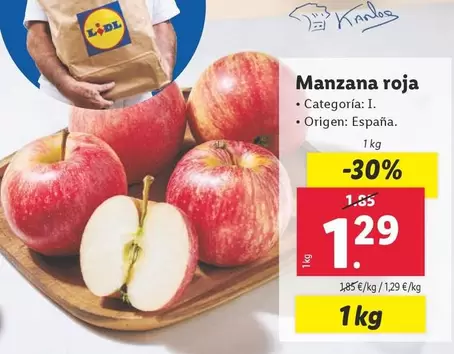 Oferta de Manzana Roja por 1,29€ en Lidl