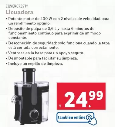 Oferta de SilverCrest - Licuadora por 24,99€ en Lidl