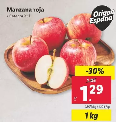 Oferta de Manzana Roja por 1,29€ en Lidl