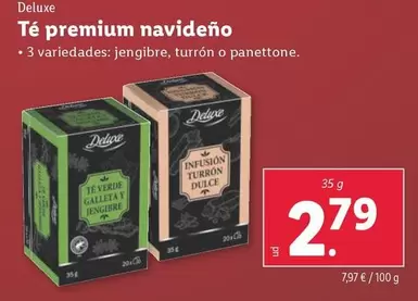 Oferta de Deluxe - Té Premium Navideño por 2,79€ en Lidl