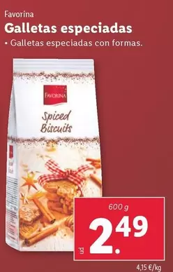 Oferta de Favorina - Galletas Especiadas por 2,49€ en Lidl