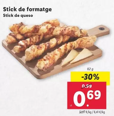 Oferta de Stick De Queso por 0,69€ en Lidl