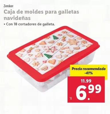 Oferta de Zenker - Caja De Moldes Para Galletas Navideñas por 6,99€ en Lidl