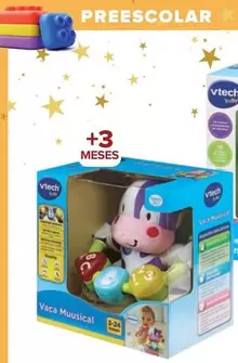 Oferta de Vtech - Peluche De Cuna Osito Melodias, Vaca Musical O Primeras Canciones Libro Interactivo por 21,99€ en Carrefour