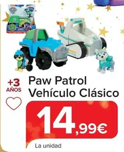 Oferta de Paw Patrol - Vehiculo Clasico por 14,99€ en Carrefour