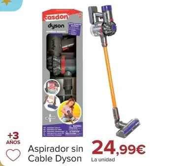 Oferta de Dyson - Aspirador Sin Cable  por 24,99€ en Carrefour