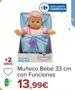 Oferta de Aimantine - Muñeco Bebé Con Funciones por 13,99€ en Carrefour