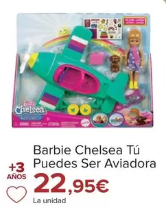 Oferta de Barbie - Chelsea Tu Puedes Ser Aviadora por 22,95€ en Carrefour