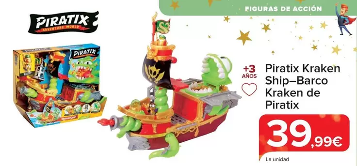 Oferta de Piratix - Kraken Ship - Barco Kraken De Piratix por 39,99€ en Carrefour