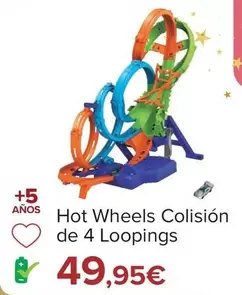 Oferta de Hot Wheels - Colision De 4 Loopings por 49,95€ en Carrefour