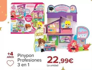 Oferta de PinyPon - Profesiones 3 En 1 por 22,99€ en Carrefour