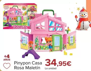 Oferta de PinyPon - Casa Rosa Maletin por 34,95€ en Carrefour