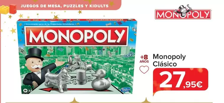 Oferta de Monopoly - Clasico por 27,95€ en Carrefour