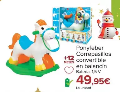 Oferta de Ponyfeber Correpasillos Convertible En Balancin  por 49,95€ en Carrefour