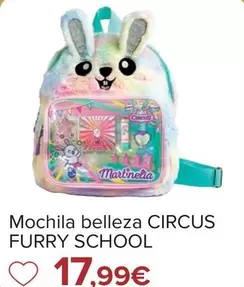 Oferta de Circus Furry School - Mochila Belleza  por 17,99€ en Carrefour