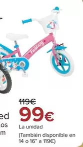 Oferta de Bicicleta 12" Unicornio O Speed" por 99€ en Carrefour