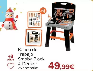 Oferta de Black & Decker - Banco De Trabajo Smoby  por 49,99€ en Carrefour