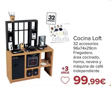 Oferta de Smoby - Cocina Loft por 99,99€ en Carrefour