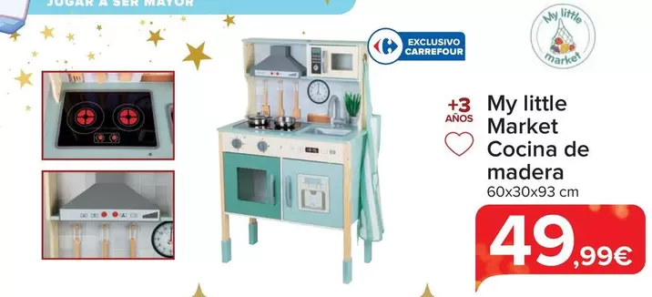 Oferta de My Little Market - Cocina De Madera por 49,99€ en Carrefour