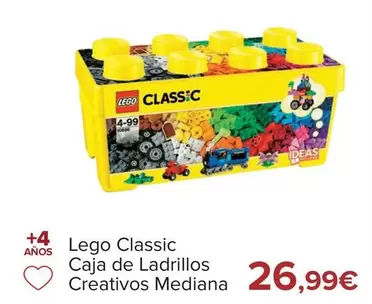 Oferta de LEGO - Classic Caja De Ladrillos Creativos Mediana por 26,99€ en Carrefour