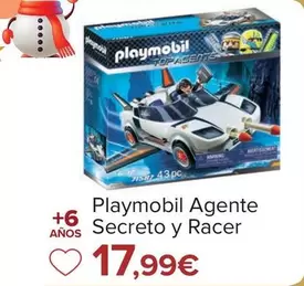 Oferta de Playmobil - Agente Secreto Y Racer por 17,99€ en Carrefour