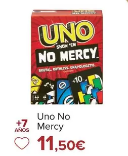 Oferta de Uno No Mercy por 11,5€ en Carrefour