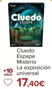 Oferta de Cluedo - Espape Misterio La Exposicion Universal por 17,4€ en Carrefour