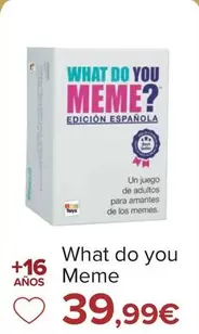 Oferta de What Do You Meme por 39,99€ en Carrefour