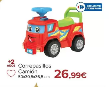 Oferta de Correpasillos Camión por 26,99€ en Carrefour