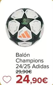 Oferta de Adidas - Balon Champions 2425  por 24,9€ en Carrefour