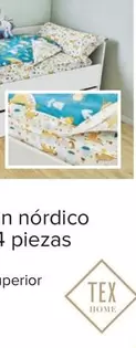 Oferta de Tex Home - Saco Edredon Nordico De Algodón 4 Piezas por 42€ en Carrefour