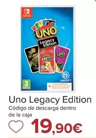 Oferta de Nintendo SWITCH  - Uno Legacy Edition por 19,9€ en Carrefour