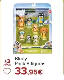 Oferta de Bluey - Pack 8 Figuras por 33,95€ en Carrefour