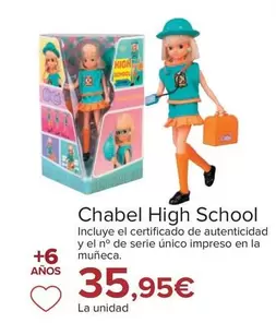 Oferta de Chabel High School por 35,95€ en Carrefour