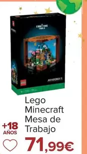 Oferta de LEGO - Minecraft Mesa De Trabajo por 71,99€ en Carrefour